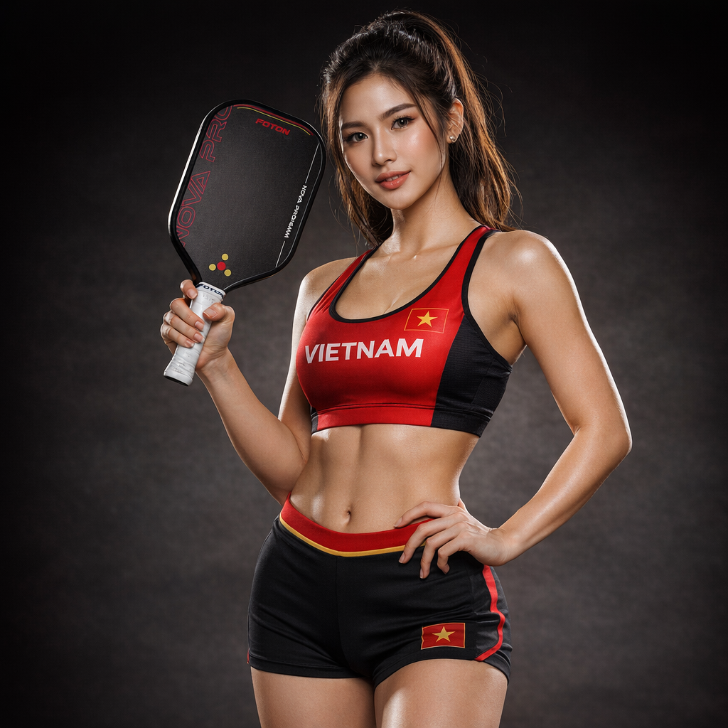 Vợt Pickleball Foton Nova Pro Carbon Fiber 16mm – Dành Cho Người Chơi Thi Đấu Chuyên Nghiệp